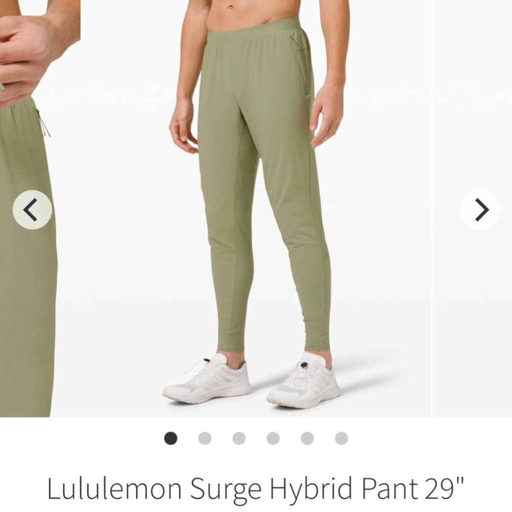 Lululemon Surge Hybrid Pant 29' Rosemary Green
